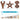 Dog toys for aggressive chewers - 3 pack
