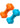 Orange and Blue large chew toy for aggressive chewers - 2 pack