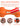 Orange and Blue large chew toy for aggressive chewers - 2 pack